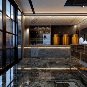 新中式烤肉店3D模型下载